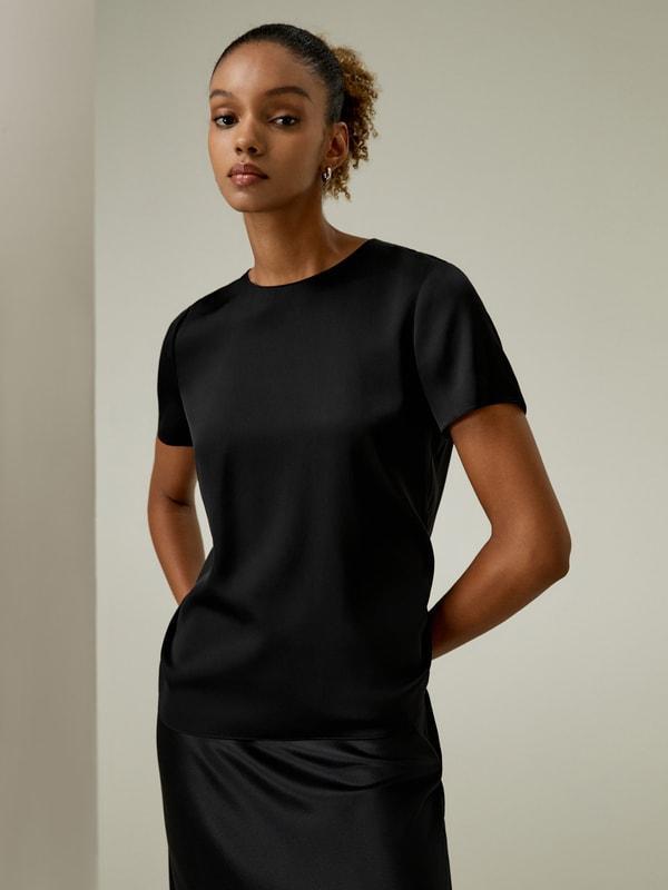 Basic Silk T-shirt Product Image