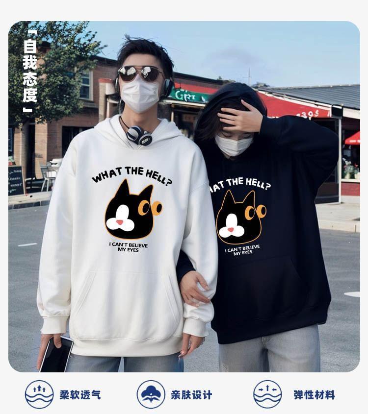 Cartoon Print Hoodie Product Image