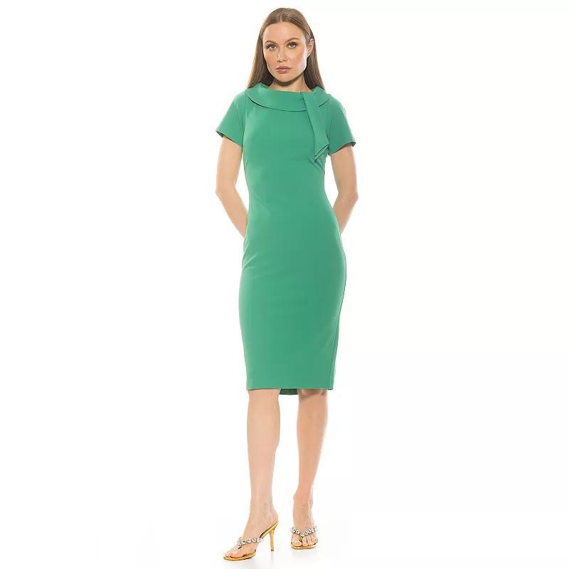 Womens ALEXIA ADMOR Wrene Short Sleeve Sheath Dress Product Image