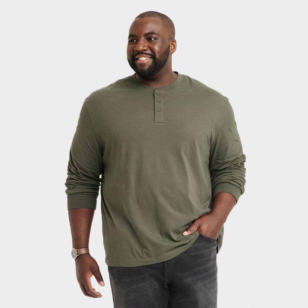 Mens Big & Tall Long Sleeve Henley Shirt - Goodfellow & Co Product Image