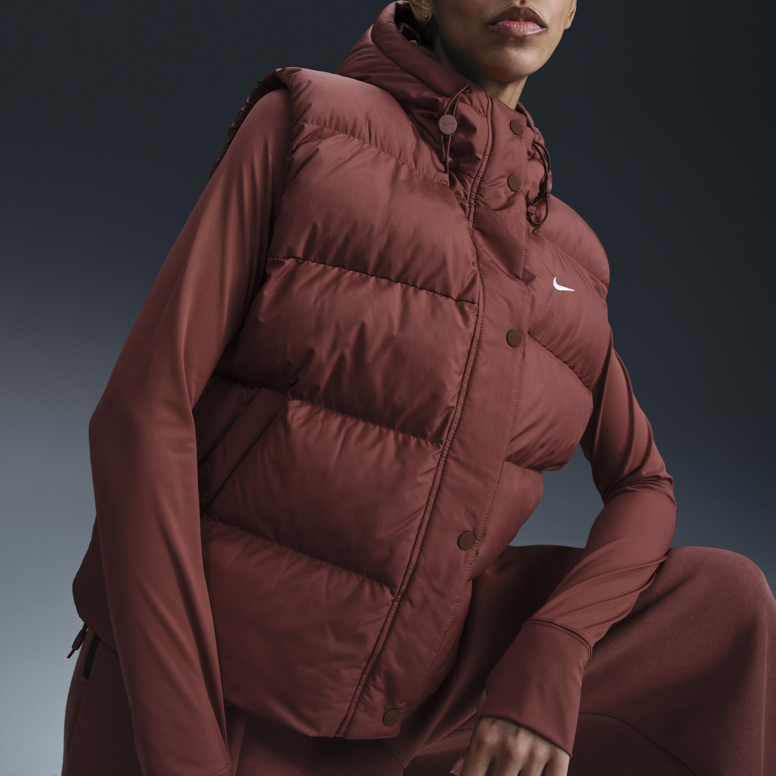 Womens Nike Sportswear Metro Puffer Therma-FIT Loose Hooded Vest Product Image