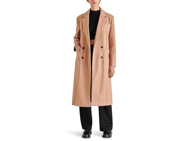 Steve Madden Nell Coat (Camel) Women's Clothing Product Image