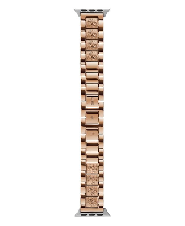 Guess Womens Rose Gold-Tone Stainless Steel Apple Watch Strap 38mm-40mm Product Image