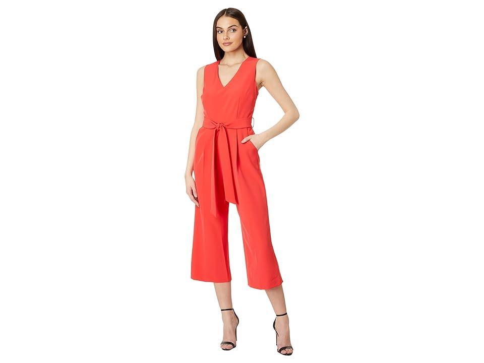 Vince Camuto Belted Crop Jumpsuit Product Image