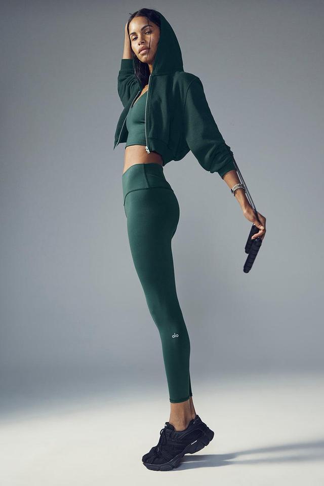 7/8 High-Waist Airbrush Legging - Midnight Green Product Image