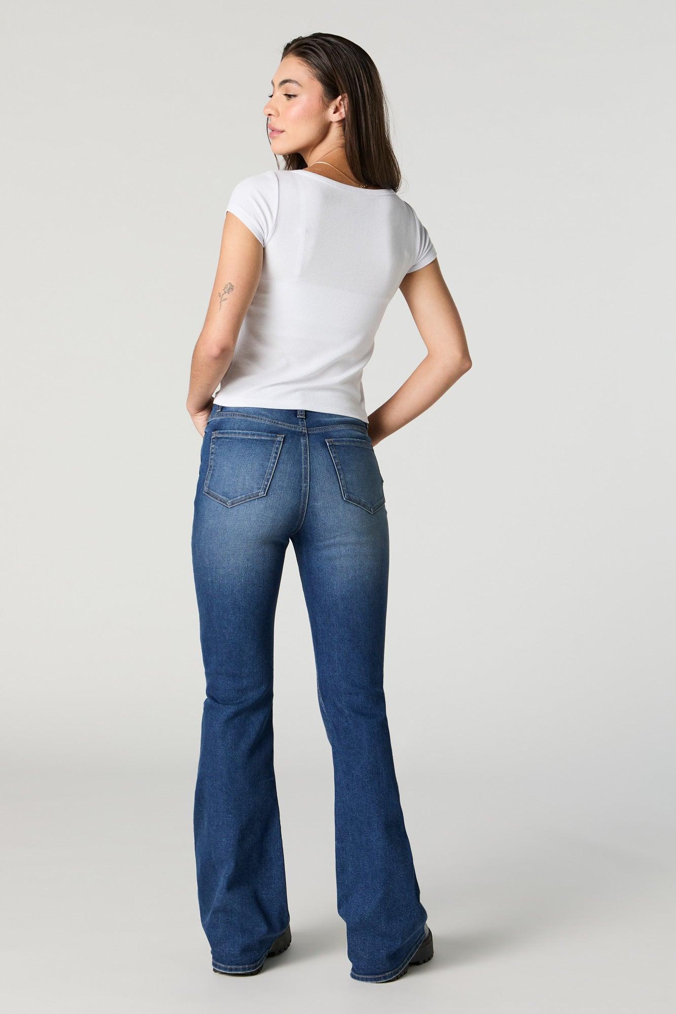 Austin Dark Vintage Wash High-Rise Flare Jean Female Product Image