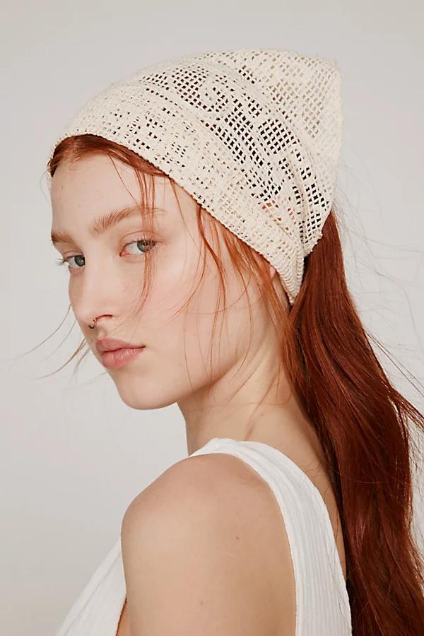 Swirl Crochet Headscarf Womens at Urban Outfitters Product Image