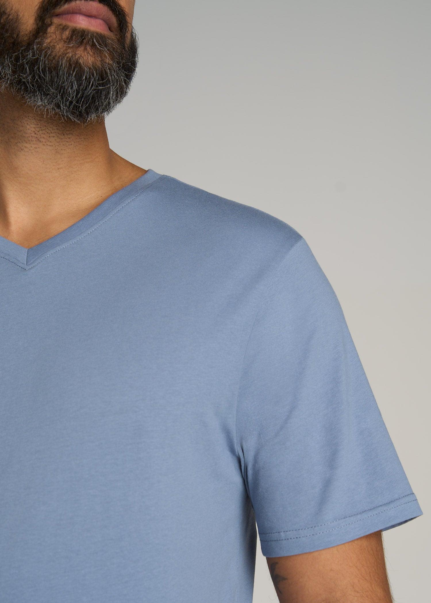 The Everyday REGULAR-FIT V-Neck Tall Men's T-Shirt in Chambray Blue Male Product Image