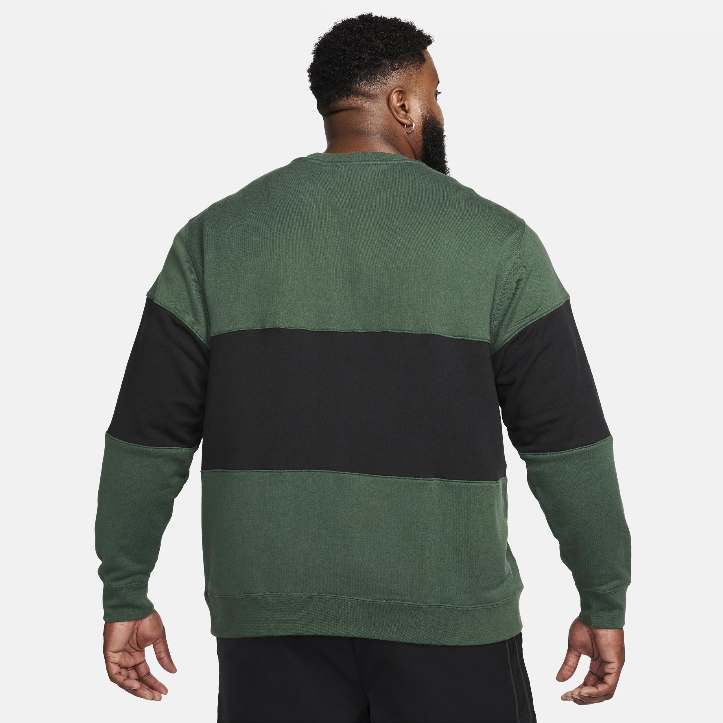 Nike Mens Club French Terry Color-Blocked Crew Product Image