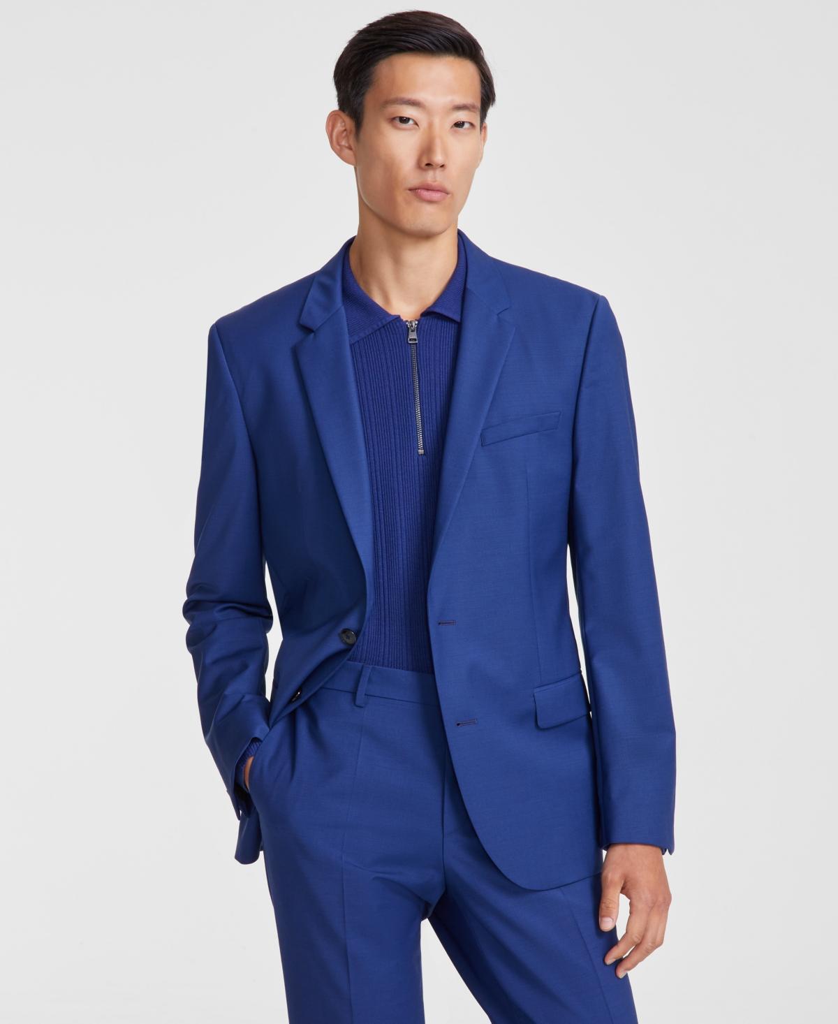 Hugo by Hugo Boss Mens Slim-Fit Superflex Stretch Solid Suit Jacket Product Image