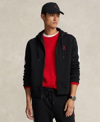 Mens Full-Zip Double-Knit Logo Hoodie Product Image