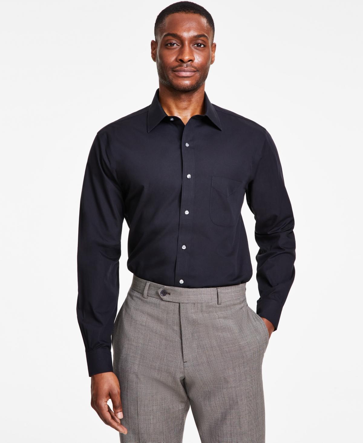 B by Brooks Brothers Mens Regular-Fit Solid Dress Shirt Product Image