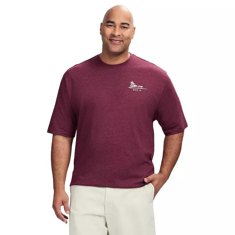 Mens IZOD Saltwater Soft Wash Graphic Tee Velvet Red Product Image