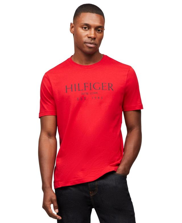 Tommy Hilfiger Mens Short Sleeve Crewneck Logo T-Shirt Product Image