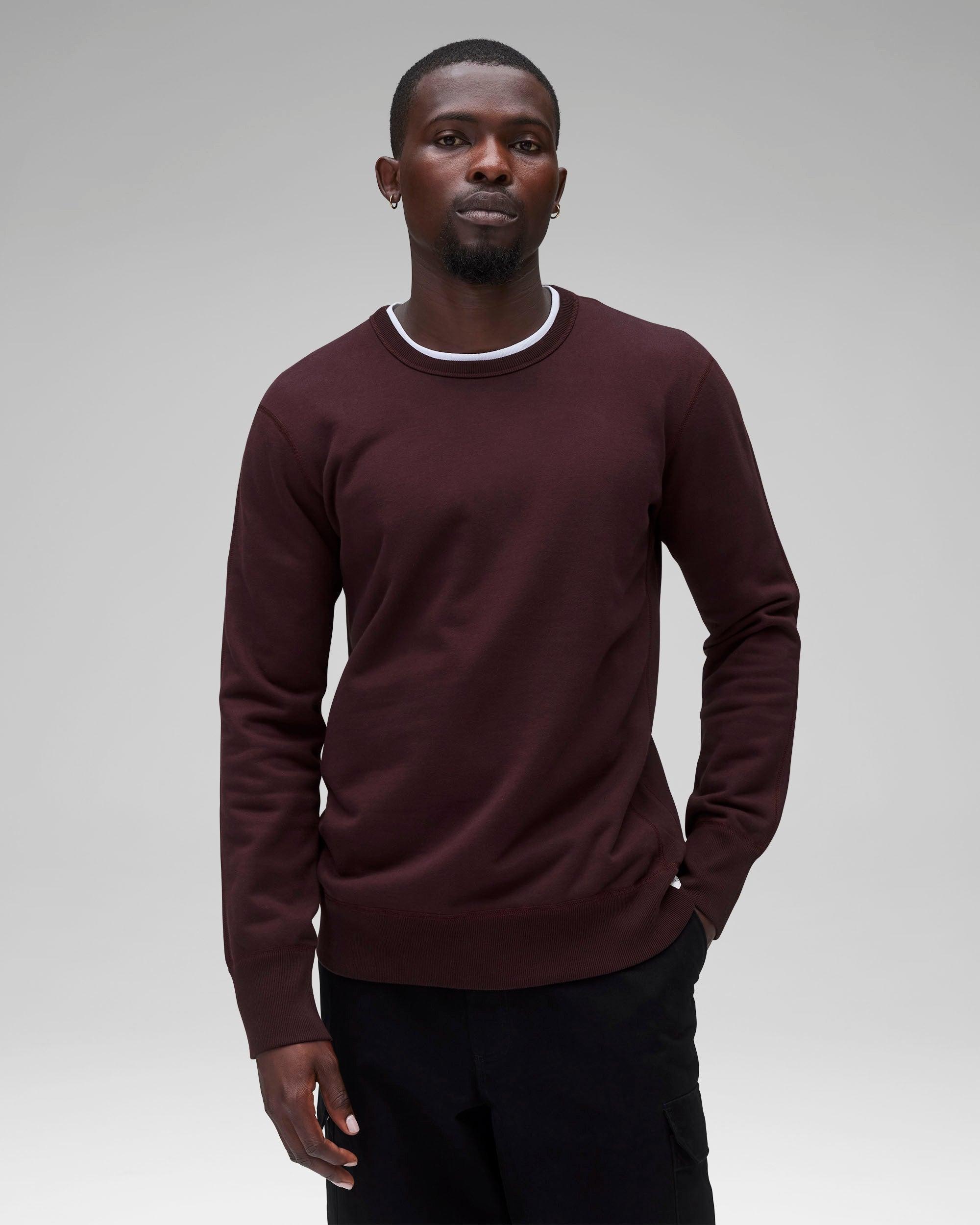 Midweight Terry Slim Crewneck Male Product Image