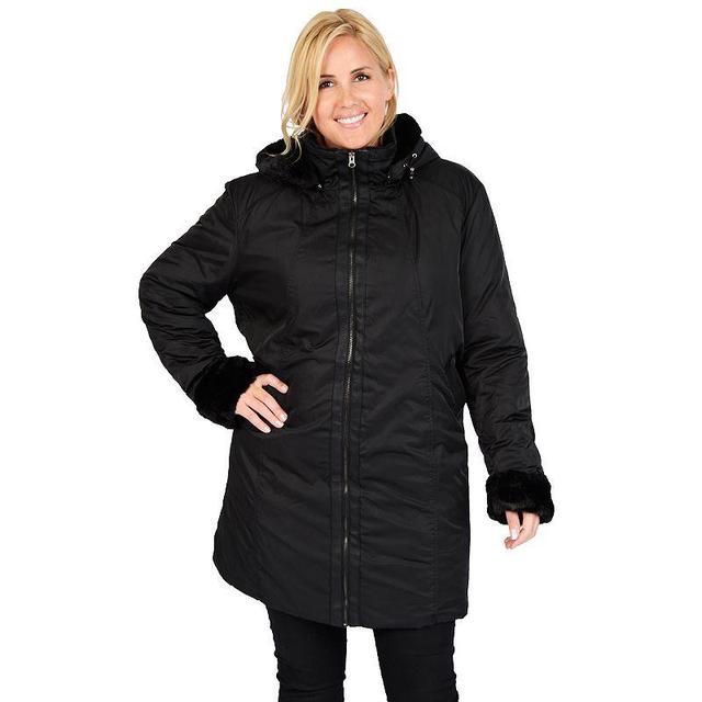 Plus Size Excelled Hooded Jacket, Womens Product Image