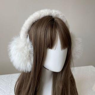 Heart Faux Fur Earmuff Product Image