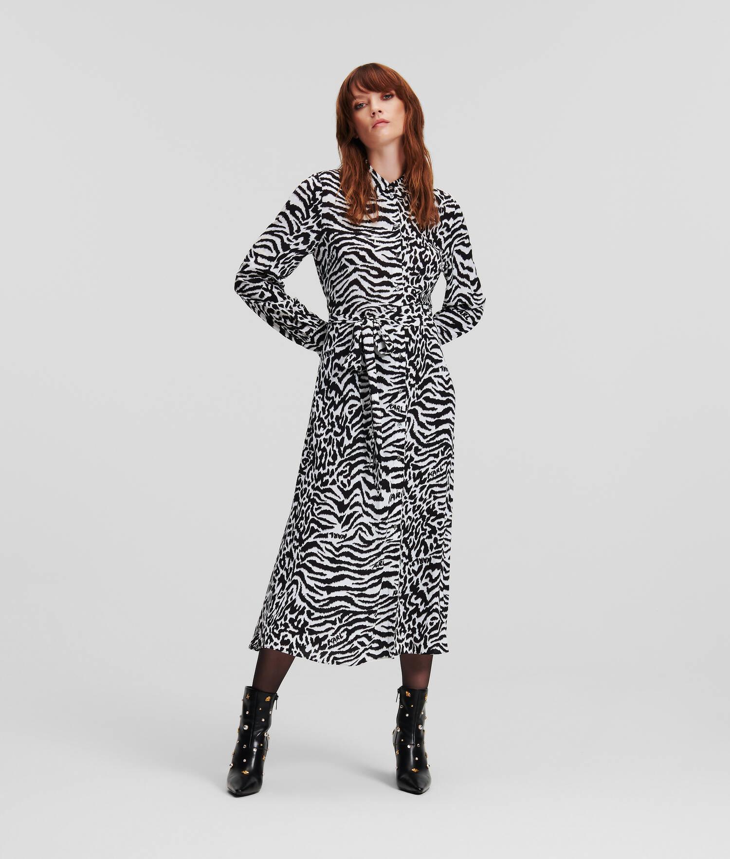 ANIMAL PRINT SHIRT DRESS product image