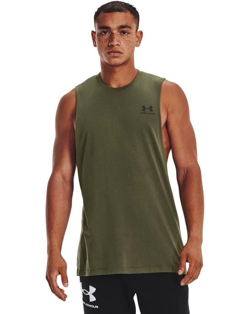 Men's UA Left Chest Cut-Off Tank Product Image