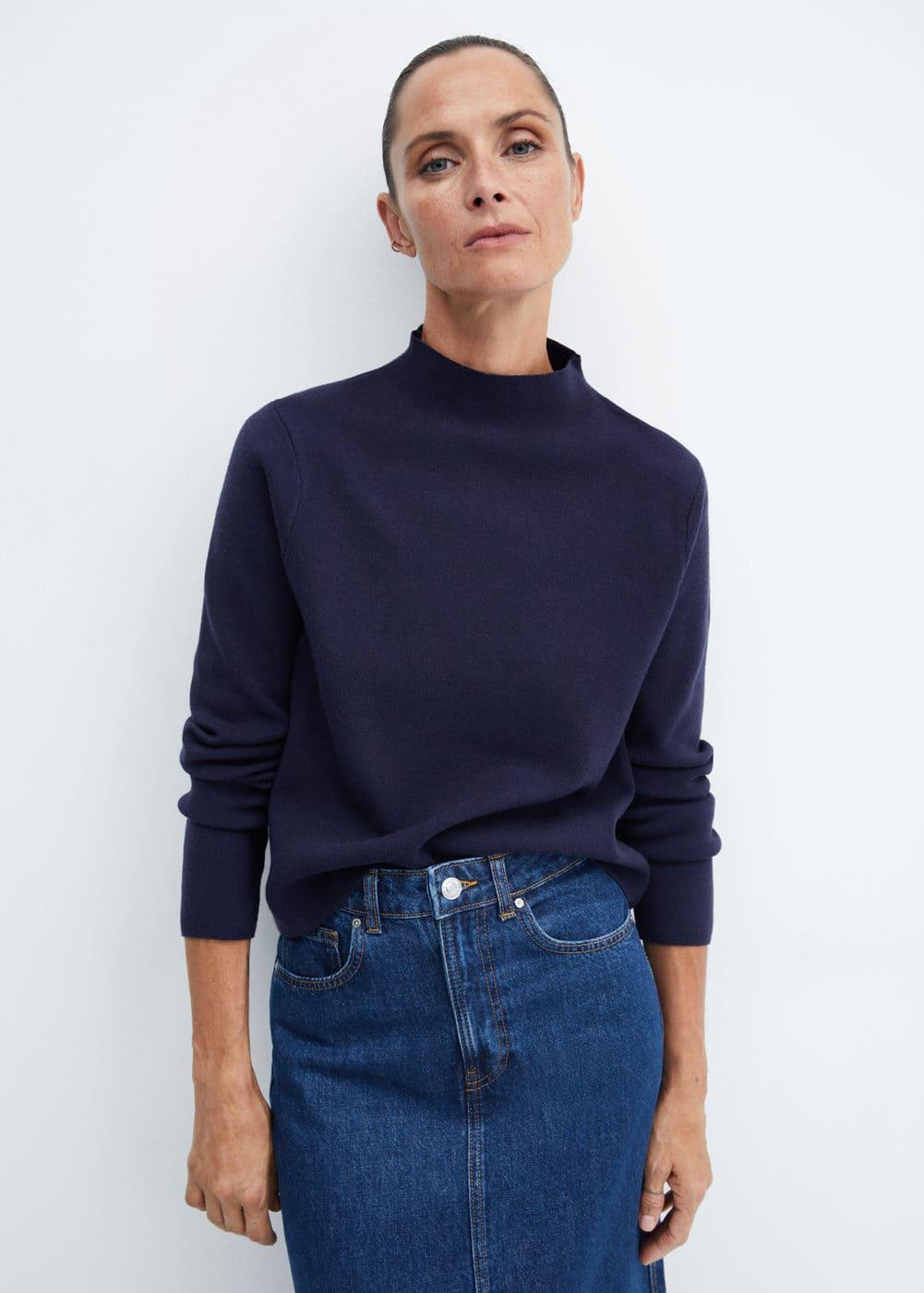 MANGO Mock Neck Sweater Product Image