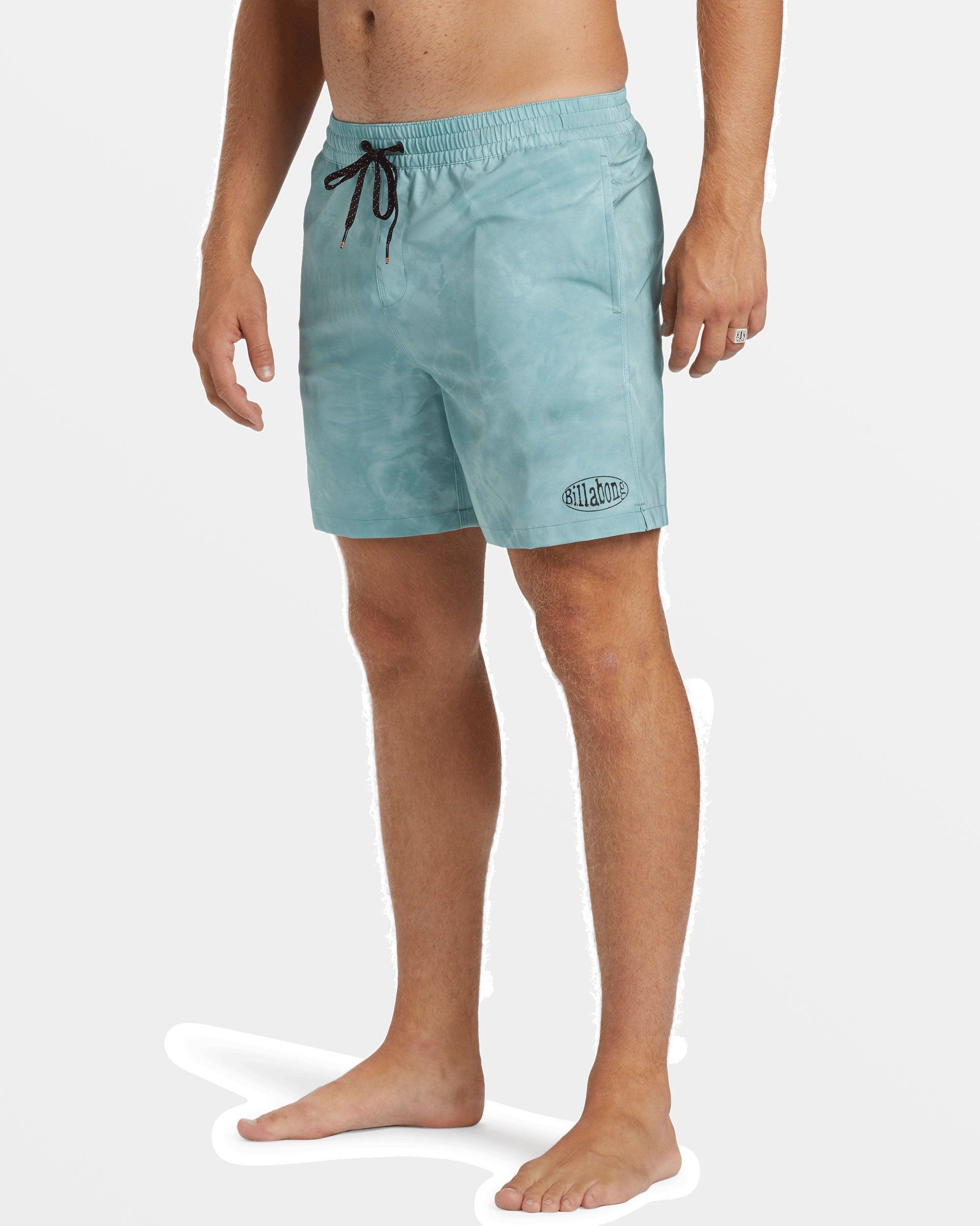 D Bah Layback 17" Swim Trunks - Dusty Teal Male Product Image