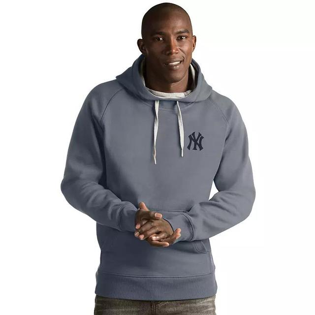 Mens Antigua Toronto Blue Jays Victory Logo Hoodie Light Grey Product Image