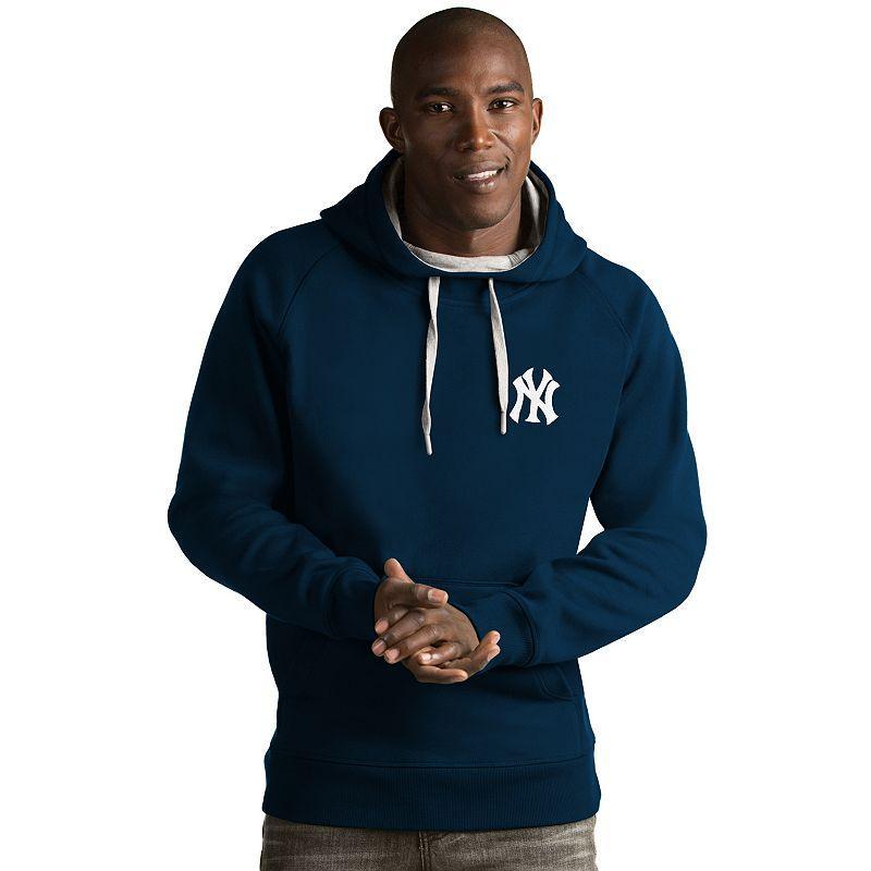 Mens Antigua New York Yankees Victory Pullover Hoodie Blue Product Image