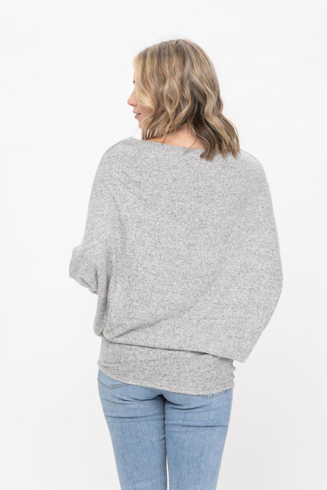 Casual Pullover Dolman Batwing Sweater Product Image