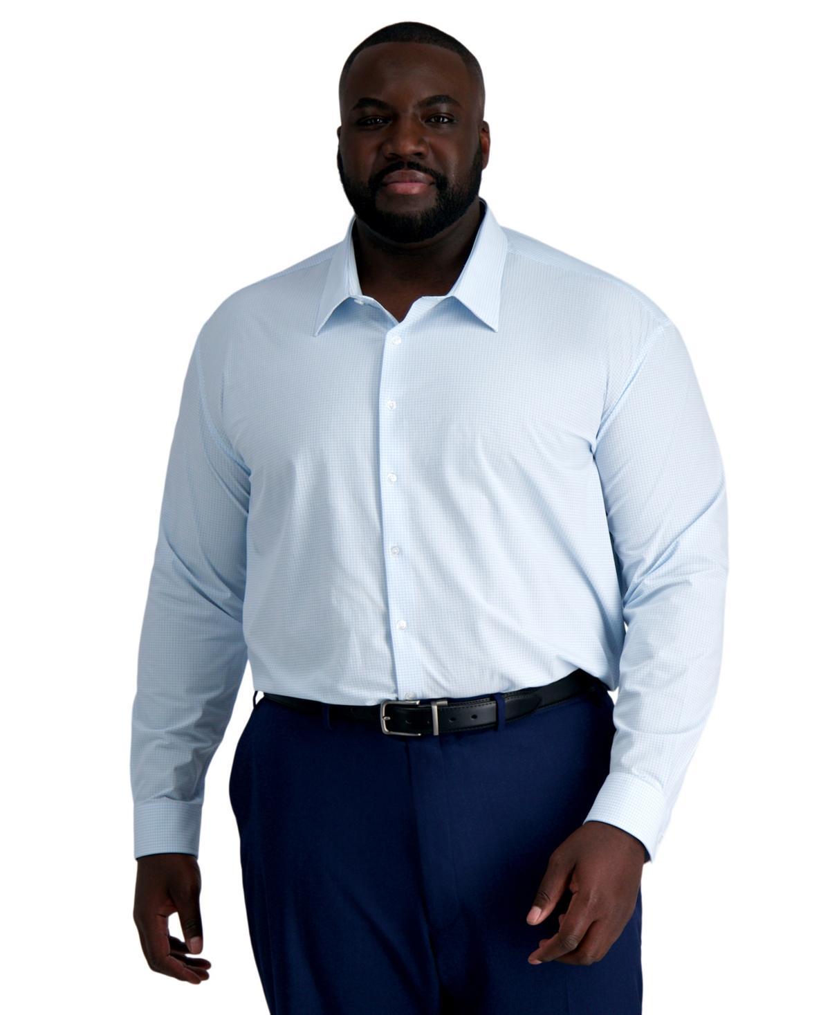 Big & Tall Haggar Mens Smart Wash Classic Fit Dress Shirt Product Image