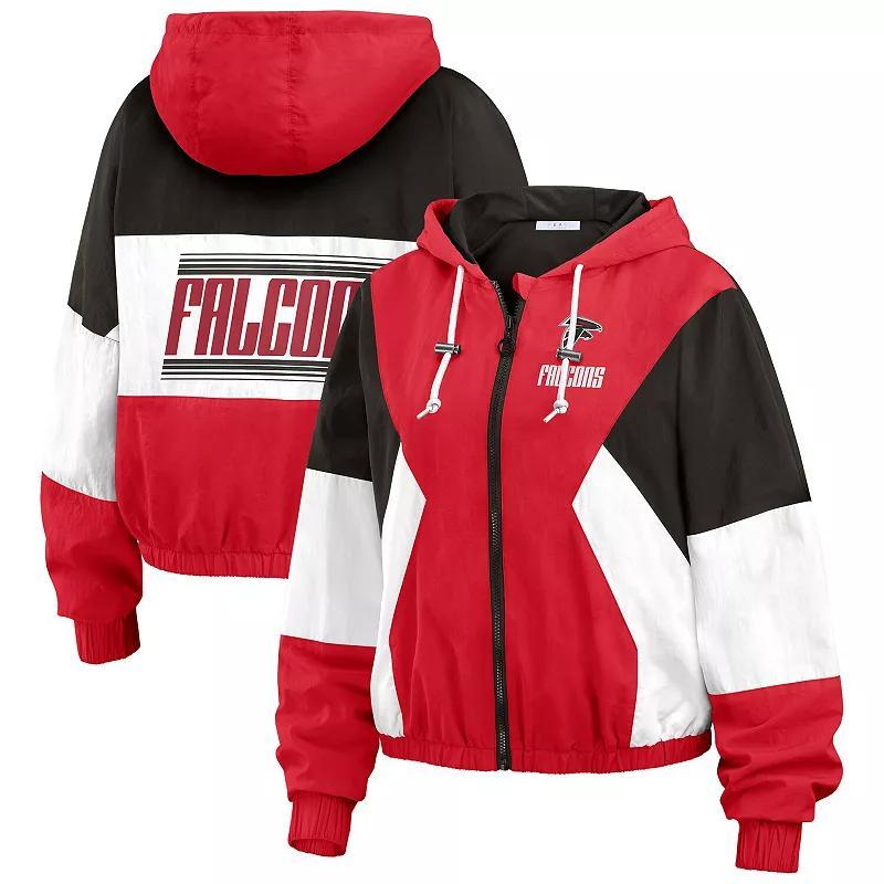 Womens WEAR by Erin Andrews Cardinal Arizona Cardinals Color Block Full-Zip Windbreaker Jacket Product Image