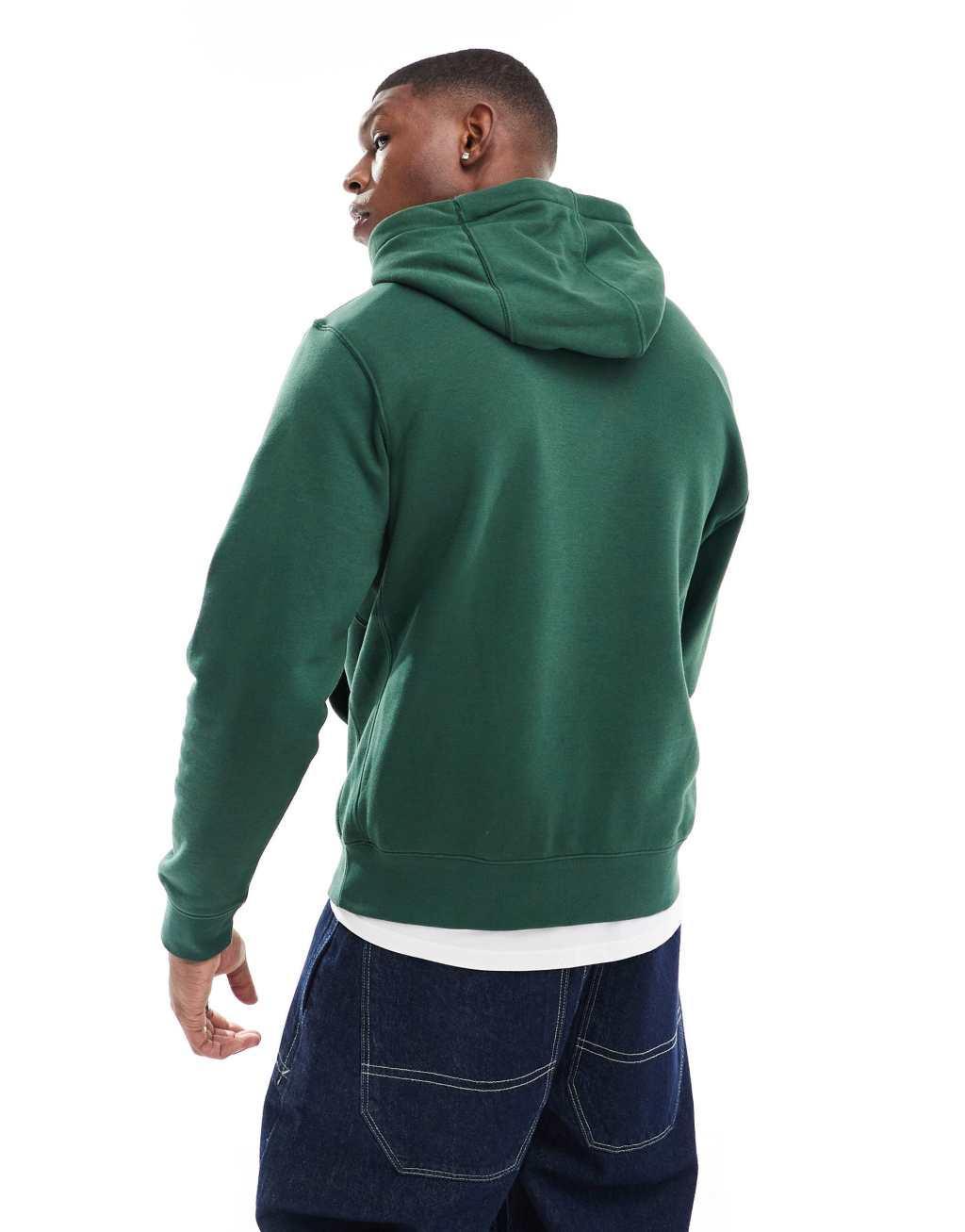 Nike Club hoodie in green Product Image