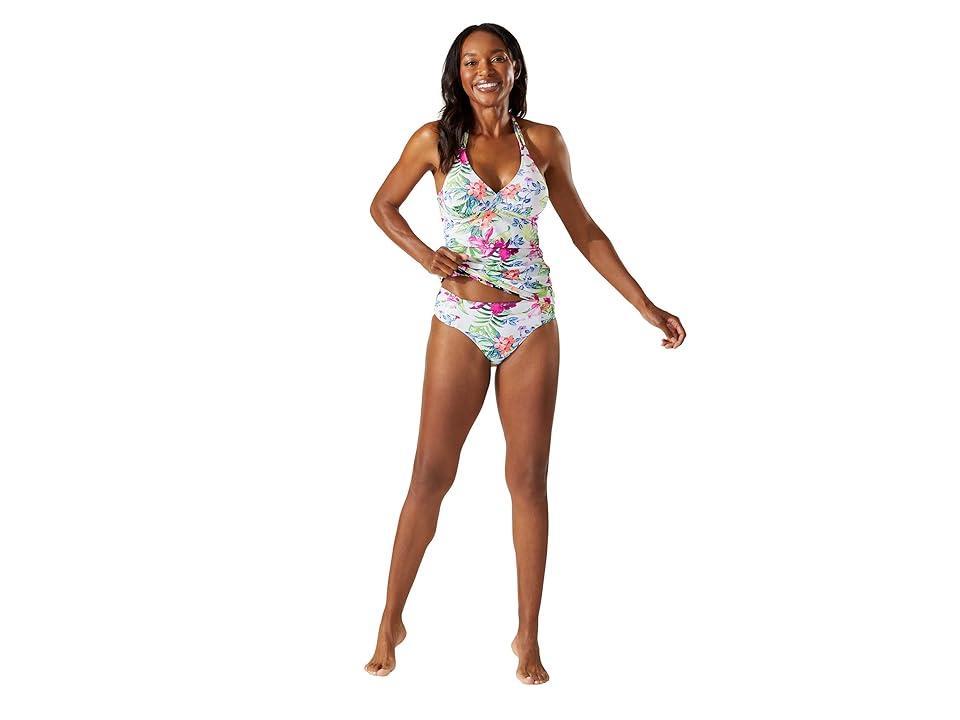 Tommy Bahama Coastal Gardens Reversible Tankini (White Reversible) Women's Swimwear Product Image