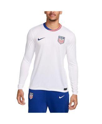 Nike Mens White Usmnt 2024 Home Replica Long Sleeve Jersey - White Product Image