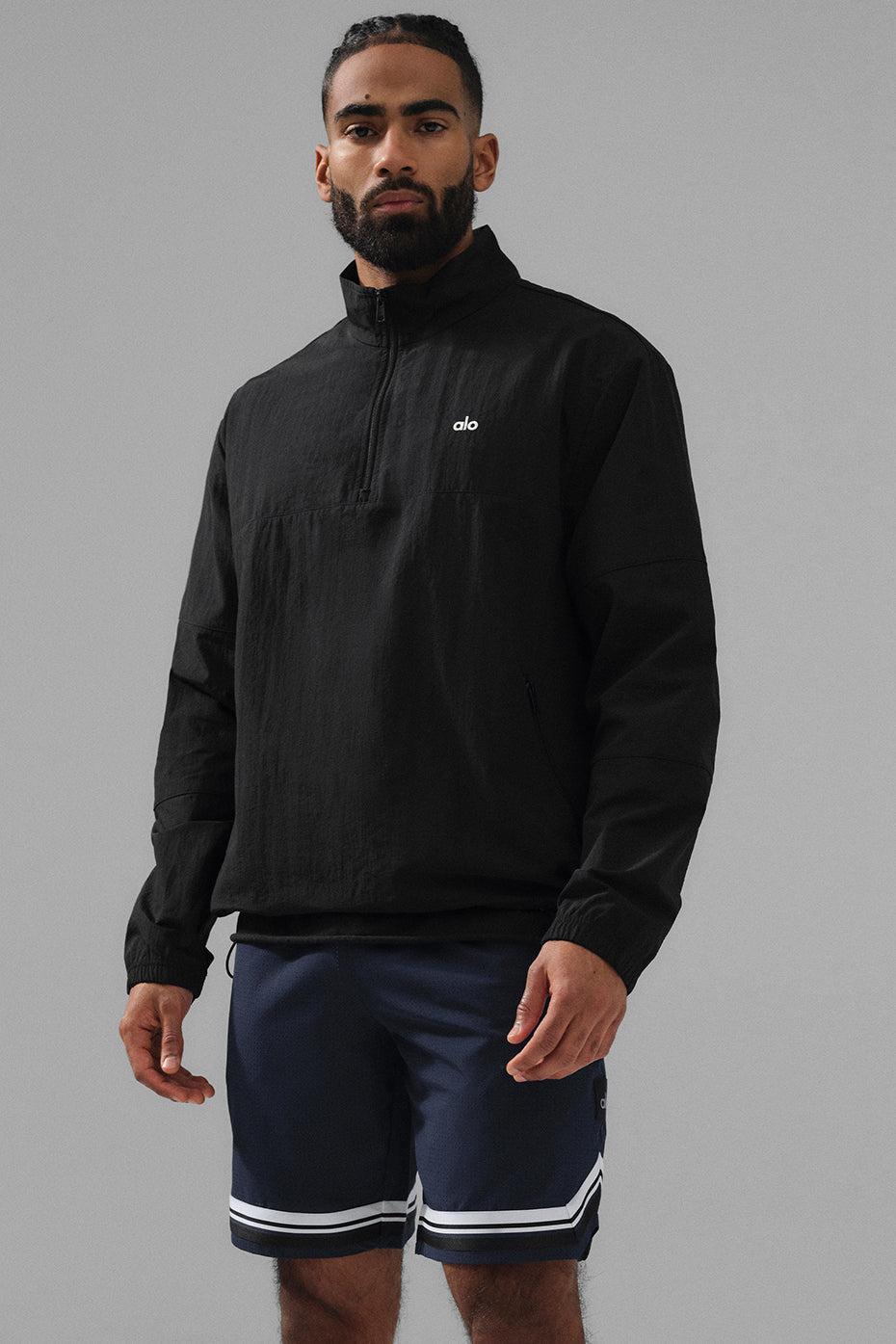 Lightweight Takeaway Track Pullover - Black Male Product Image