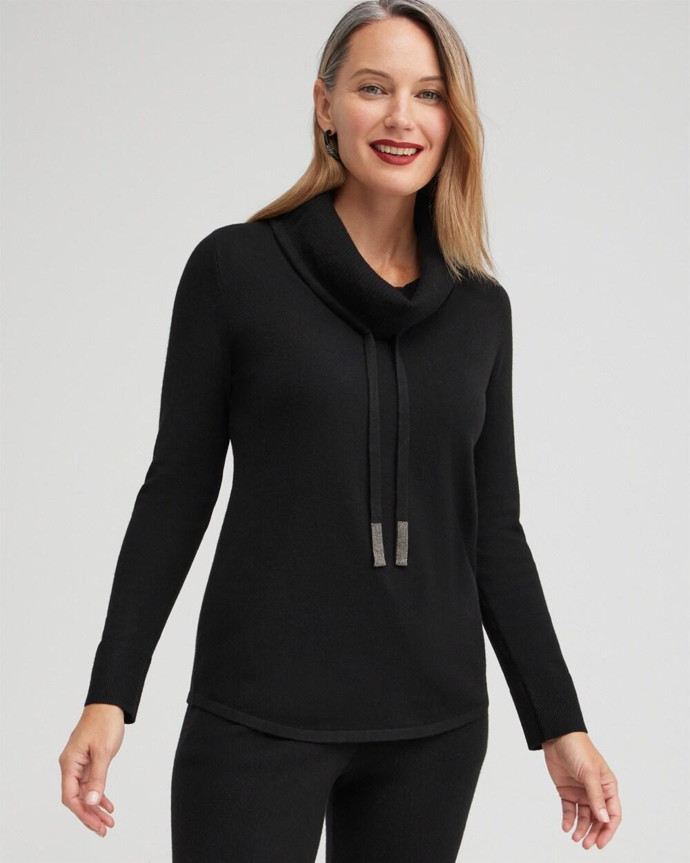 Zenergy Luxe® Cashmere Blend Cowl Sweater Product Image