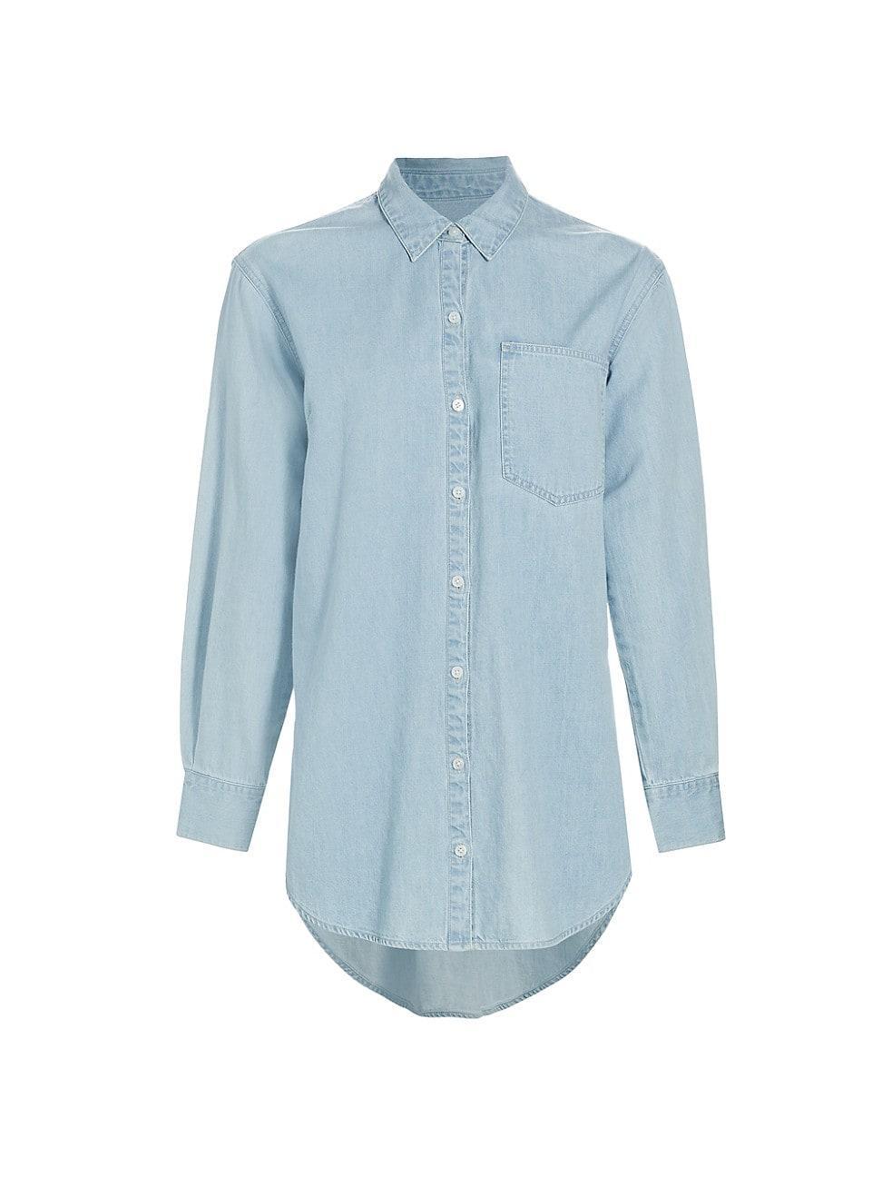 Womens Maya Chambray Button-Front Shirt Product Image