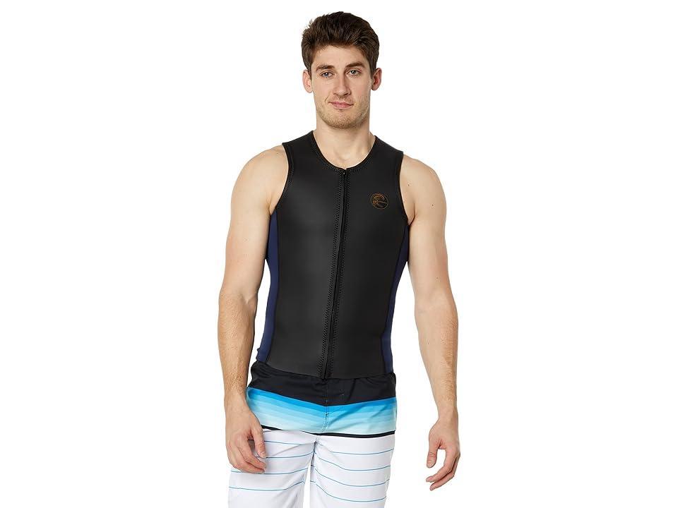 O'Neill O'Riginal 2mm Front Zip Vest (Black Men's Swimwear Product Image