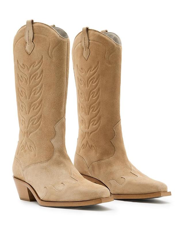 Allsaints Womens Dolly Pull On Western Boots Product Image