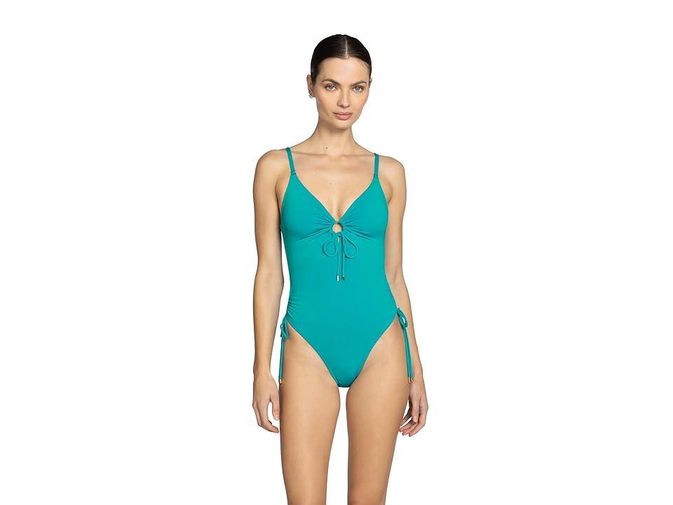 Robin Piccone Aubrey Keyhole One-Piece Swimsuit Product Image