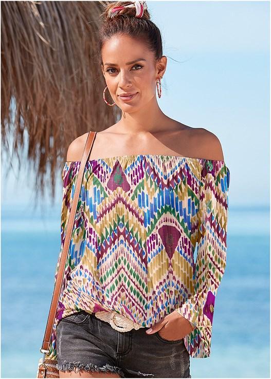 Off-The-Shoulder Floral Top Product Image