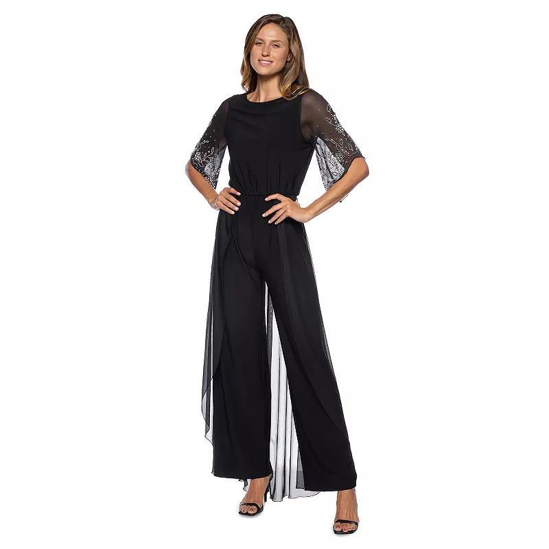 Womens Marina Beaded Elbow Sleeve Jumpsuit Product Image