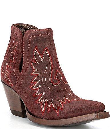 Ariat Dixon Suede Block Heel Western Booties Product Image