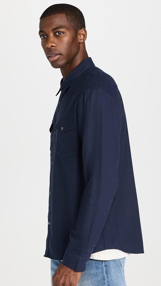 FRAME Double Pocket Wool Blend Shirt | Shopbop Product Image