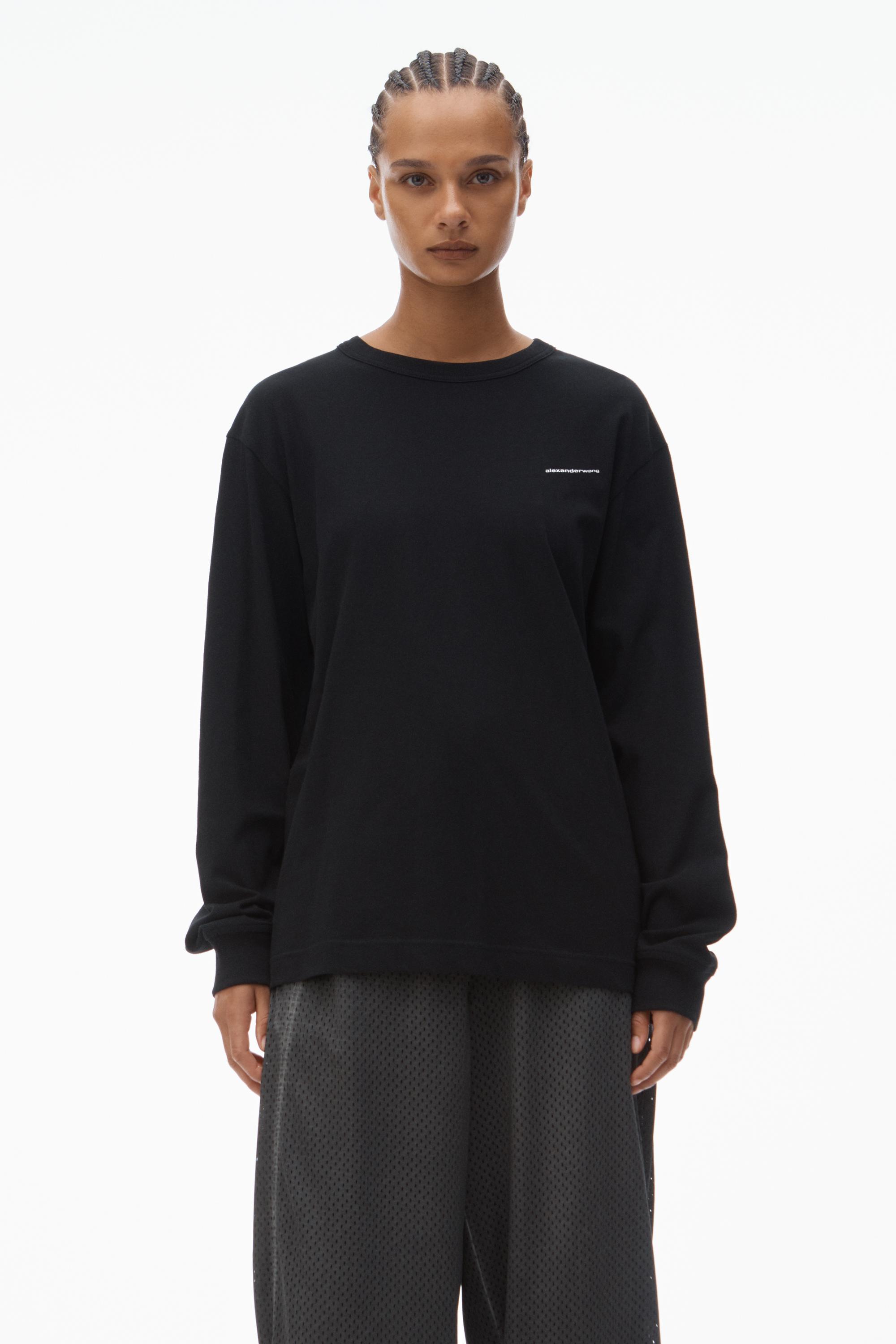 Long Sleeve Tee In High Twist Jersey Product Image