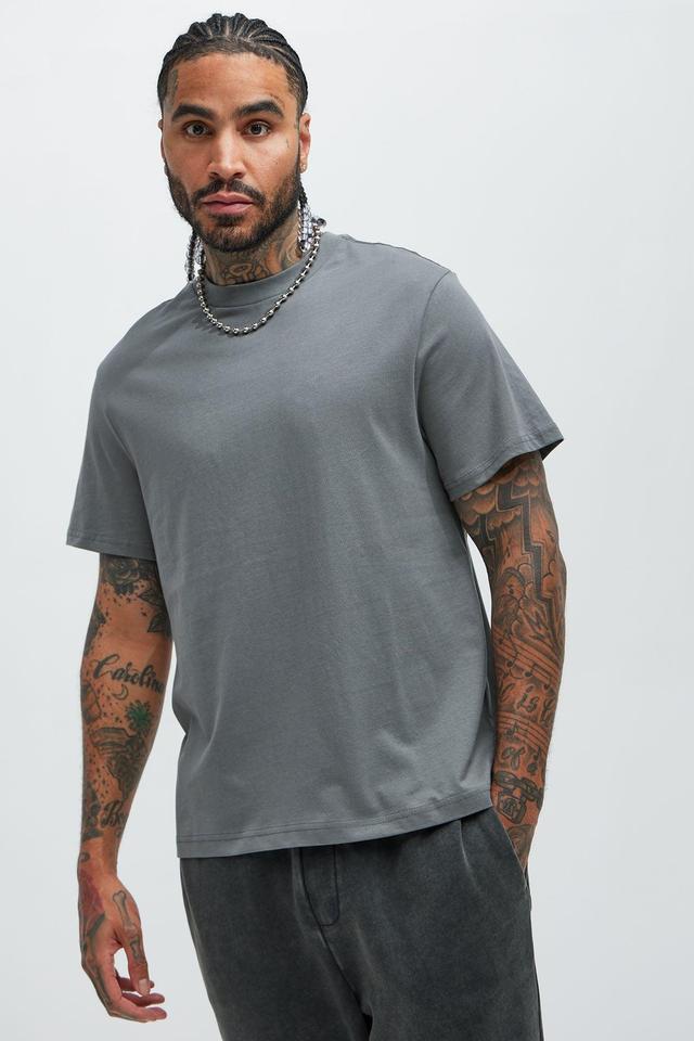 Essential Crew Tee - Charcoal Product Image