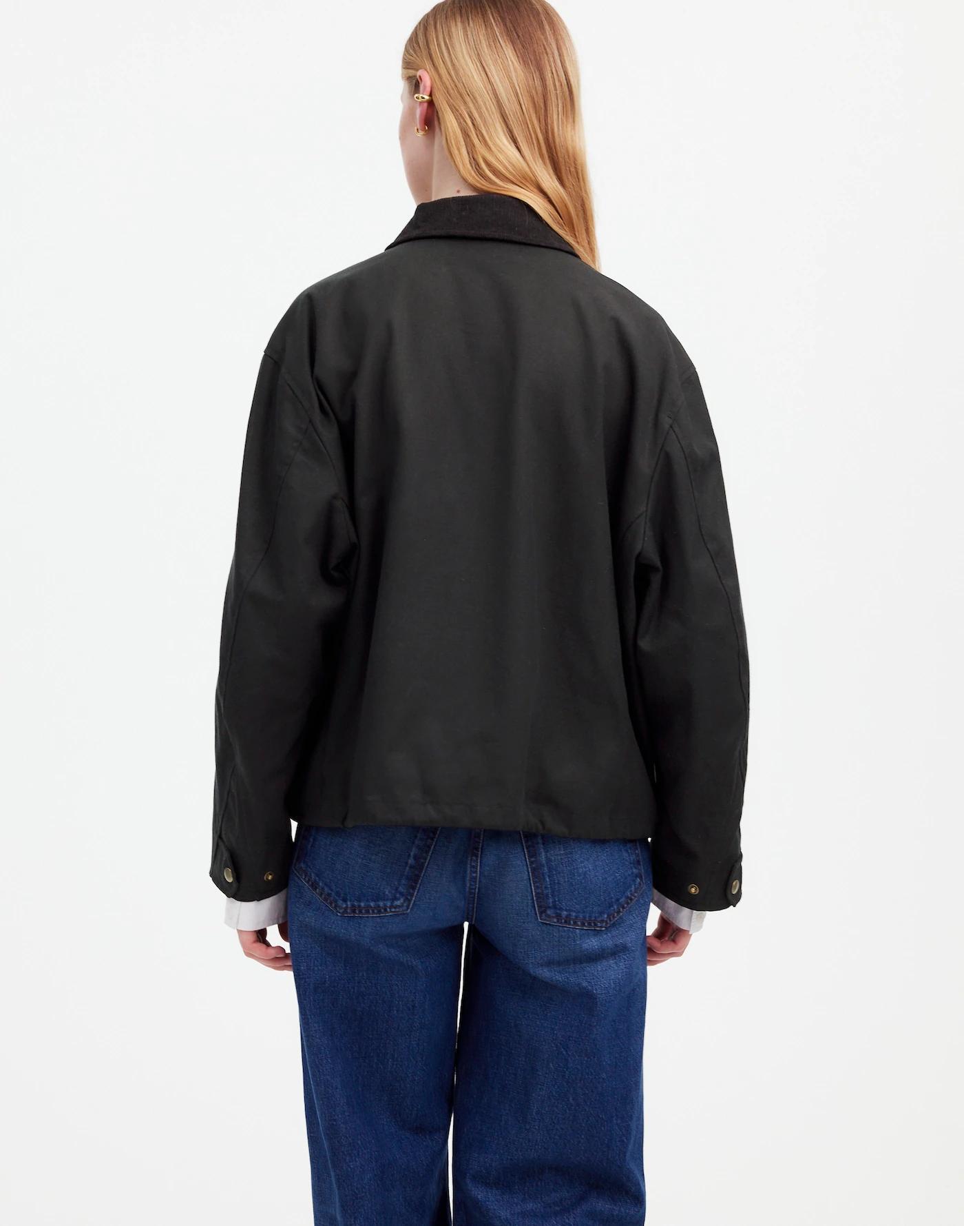 Madewell x Alpha Industries Waxed Cotton Car Coat Product Image