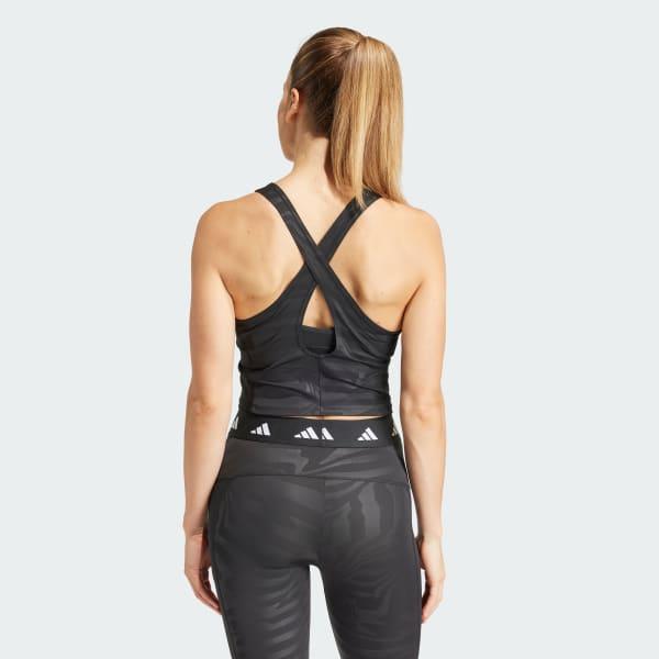 Techfit Printed Crop Training Tank Top Product Image