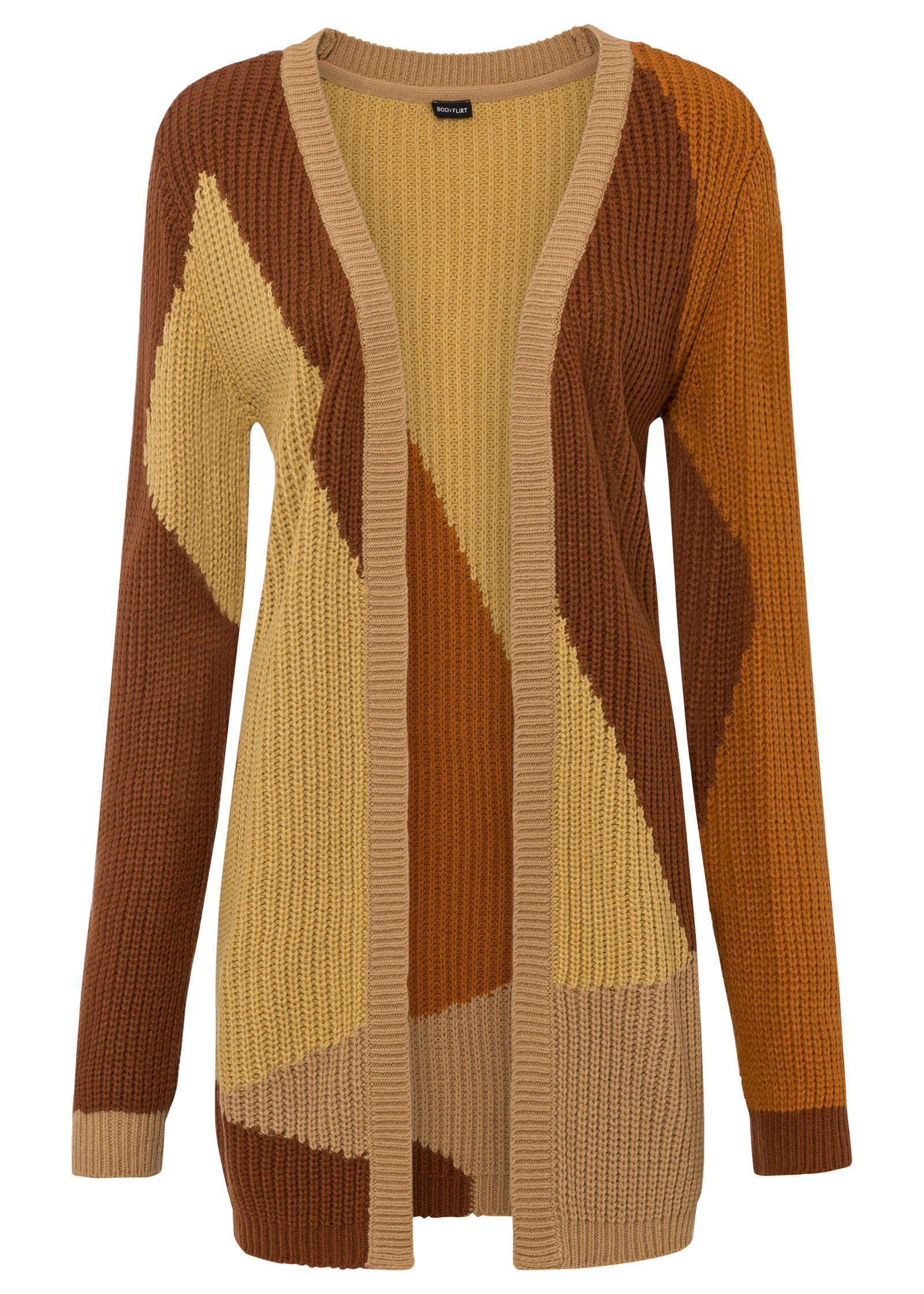 Color Block Cardigan - Tan product image