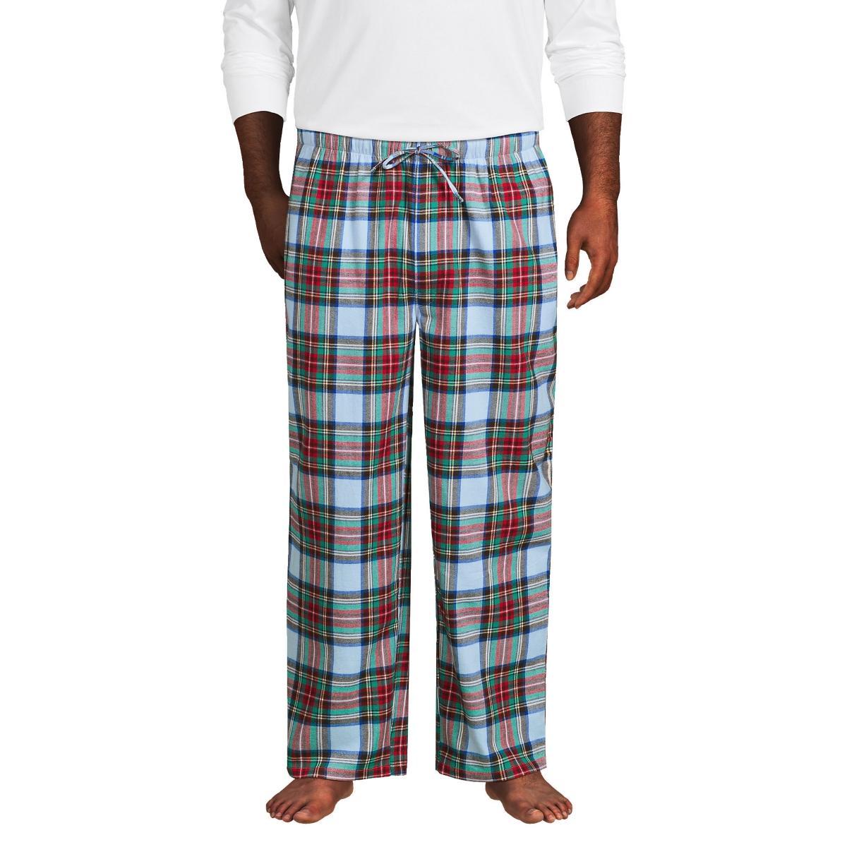 Lands End Mens Big and Tall Flannel Pajama Pants Product Image