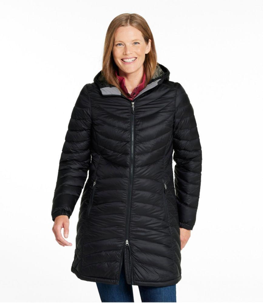 
                            Women's Ultralight 850 Down Hooded Coat, Three-Quarter Length
                         Product Image